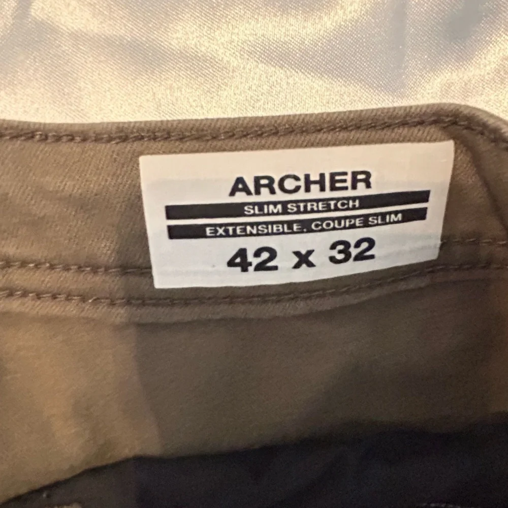 Buffalo David Bitton Jeans Mens 42 X 32  Green Archer Slim Stretch Casual‎